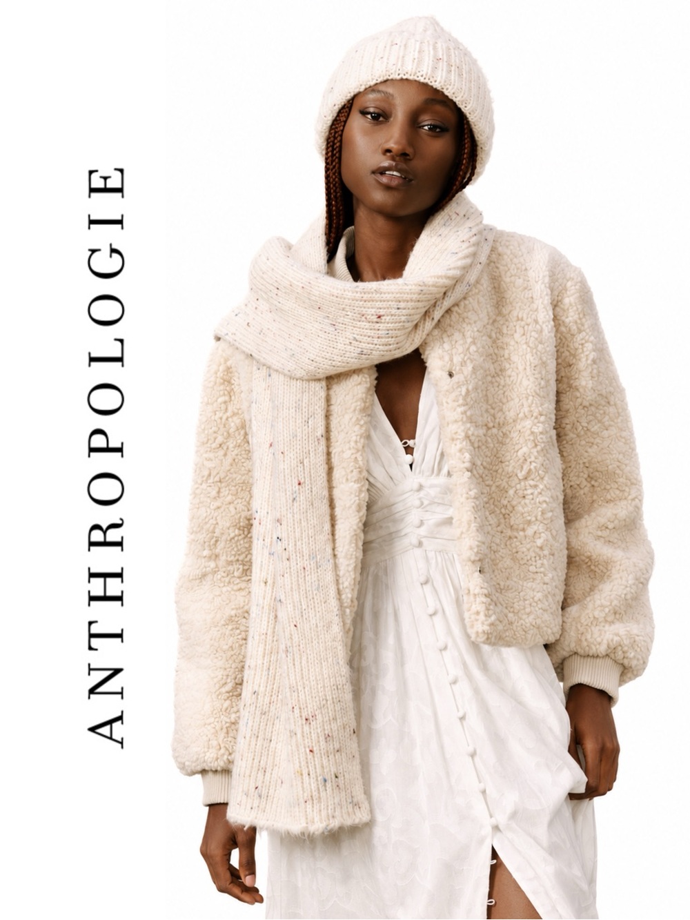 Anthropologie Confetti Popcorn Scarf